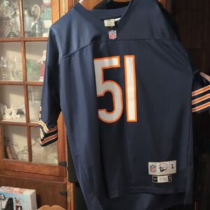 Reebok Navy and Orange Men's Jersey